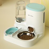 猫碗自动喂食饮水器一体双碗不锈钢狗食盆猫咪饭碗喝水碗宠物用品