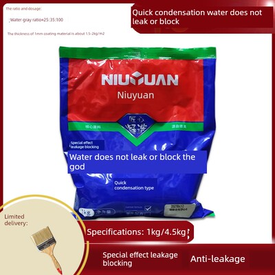 牛元水不漏堵漏王快干水泥卫生间防水补漏剂防漏水泥砂浆速凝止漏