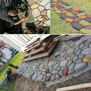 园艺景观别墅水泥铺路模具地面压花仿古地砖庭院花园混凝土DIY路