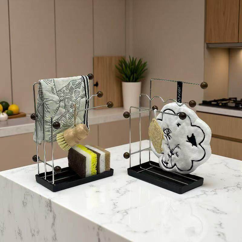 无冲孔厨房抹布排水管架壁挂式不锈钢多功能收纳架家用洗碗布收纳,厨房/烹饪用具,抹布架/厨房清洁收纳架,淘宝优惠券,粉丝福利购,淘宝优惠卷