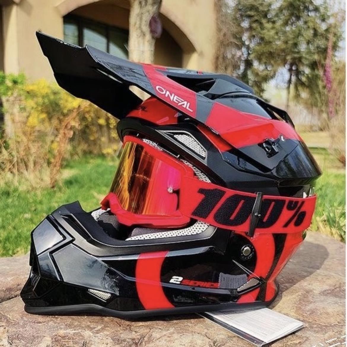 百分百100% strata2护目镜骑行护目镜越野机车速降安全帽防风眼镜