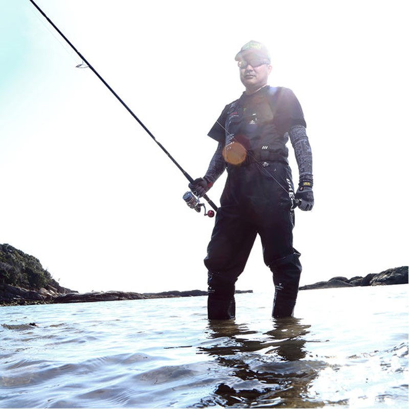 钓鱼下水裤钢钉毛毡底防连体雨裤路亚涉水服赶海装备水叉路亚水裤