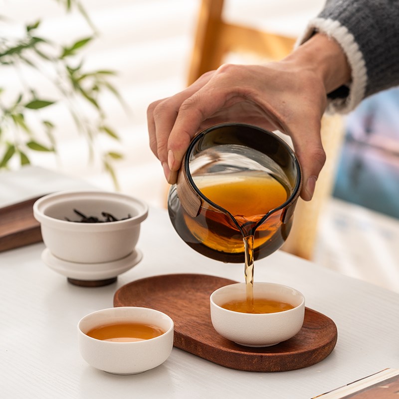 便携式旅行茶具一壶二杯快客杯茶水分离泡茶壶户外露营办公室神器