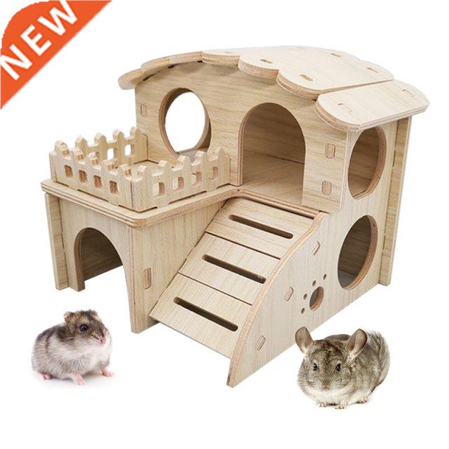 Hamster Swing SeesawSmall Nest Solid Wood Small House Hamste