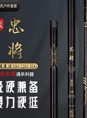 法氏忠将台钓鱼手竿40T碳素鱼杆轻硬挺黑坑野钓湖库飞磕草青鲫鲤