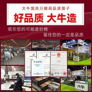 大牛鍍鋅雞籠子家用室外防雨農村養雞鴨兔鴿子養殖籠雙層雞舍鴿舍