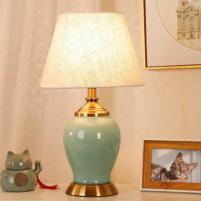陶瓷台灯卧室客厅书房美式简约现代新中式触摸结婚温馨暖光床头灯,3C数码配件,USB灯,淘宝优惠券,粉丝福利购,淘宝优惠卷