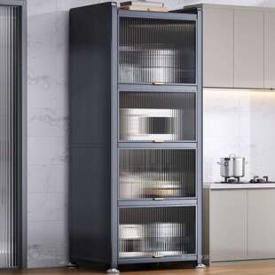 爆款厨房置物架微波炉收纳柜多层储物柜多功能橱柜冰箱夹缝加高柜