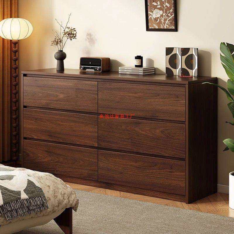 斗柜客厅靠墙储物柜复古柜子卧室床尾柜简约大容量置物一体收纳柜