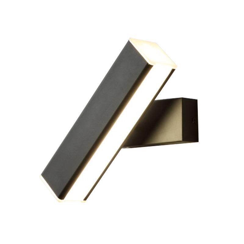 北欧温馨可旋转长条壁灯LED床头卧室书房简约壁灯现代墙灯