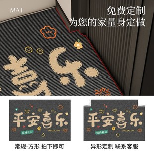 高级感入户门地垫客厅玄关进门地毯门口蹭土垫子防滑脚垫可裁剪
