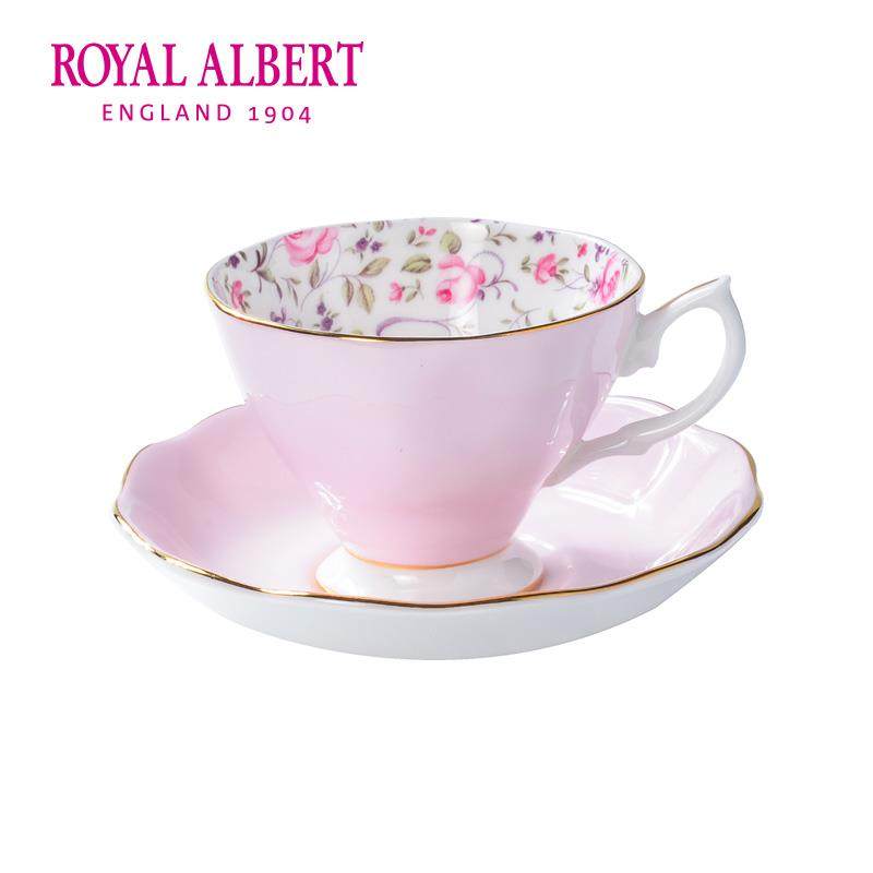 Royal Albert阿尔伯特玫瑰满花骨瓷咖啡杯碟英式茶具欧式奢华