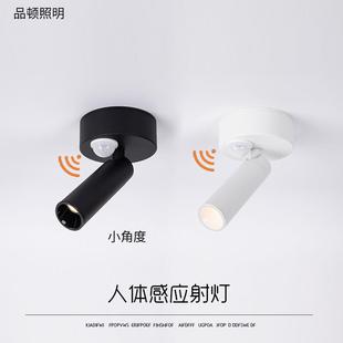 聚光灯入户玄关射灯吸顶式 人体感应一束小角度光明装 3度8度氛围灯