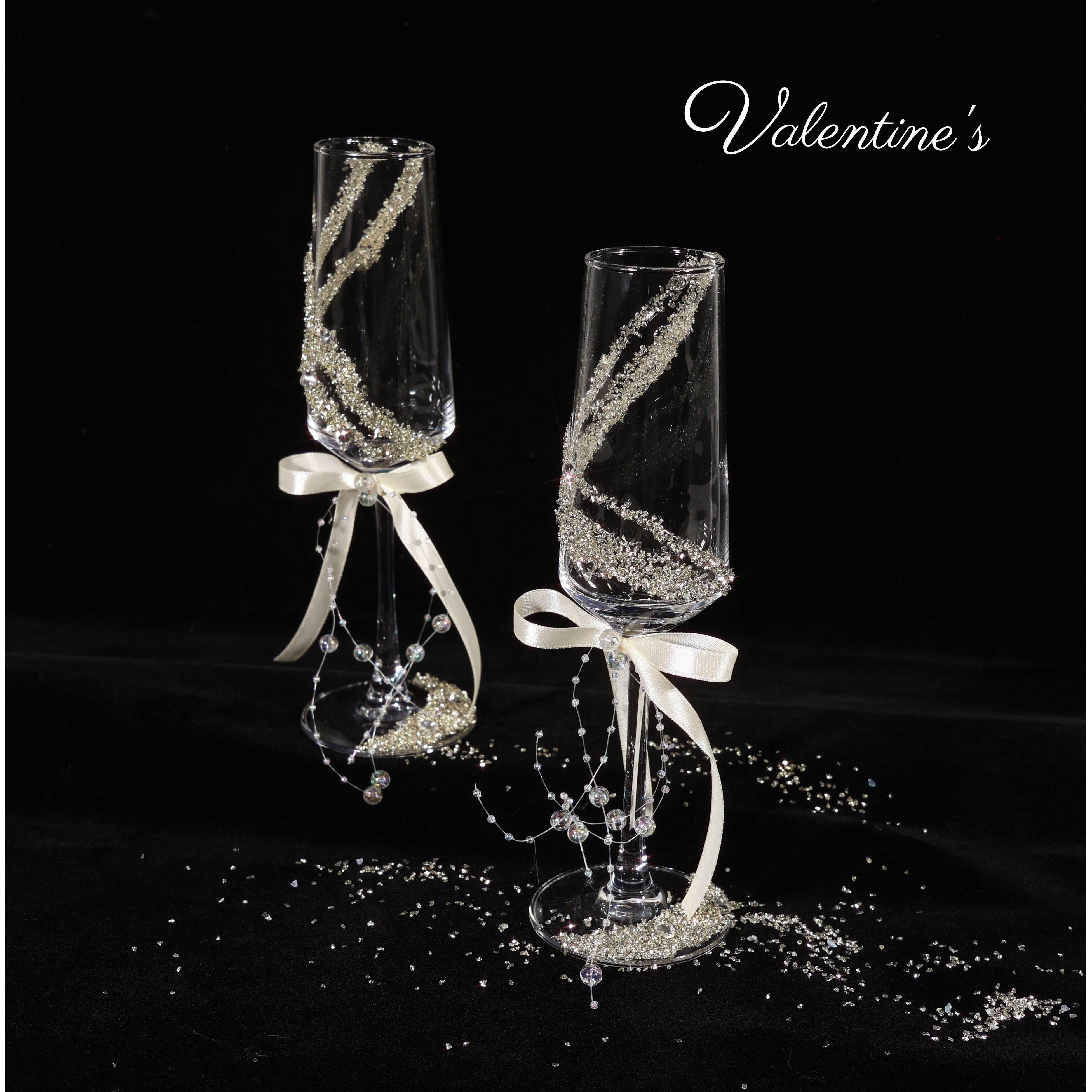 新人结婚敬酒杯diy一对高脚杯材料包粉色满钻手工礼物结婚礼物,餐饮具,甜酒/香槟杯,淘宝优惠券,粉丝福利购,淘宝优惠卷