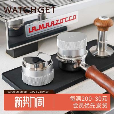 watchget咖啡布粉器 意式咖啡机可调节高度布粉器不锈钢器具58mm