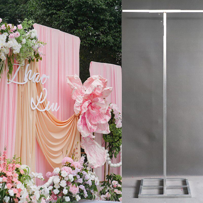 新款草坪婚礼背景纱幔铁艺支撑杆牛奶丝雪纺装饰可伸缩支架拱门,节庆用品/礼品,拱门,淘宝优惠券,粉丝福利购,淘宝优惠卷