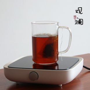 大容量家用玻璃杯子耐热牛奶杯男女办公室随手杯带把泡茶杯喝水杯