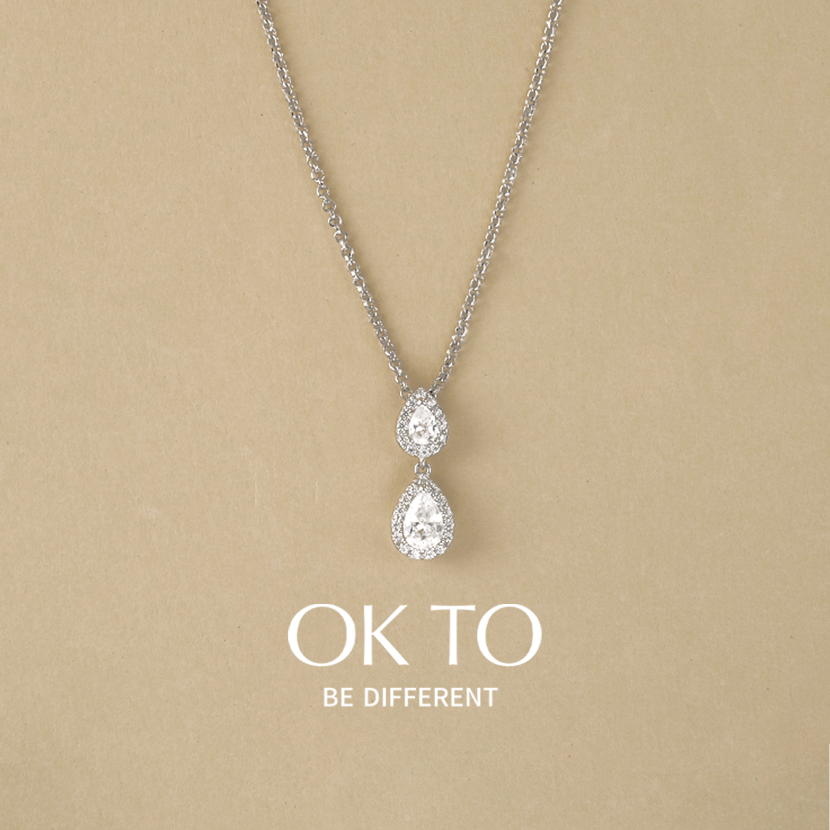 OKTO饰品【露珠系列】银项链女小众设计简约高级感轻奢精致锁骨链