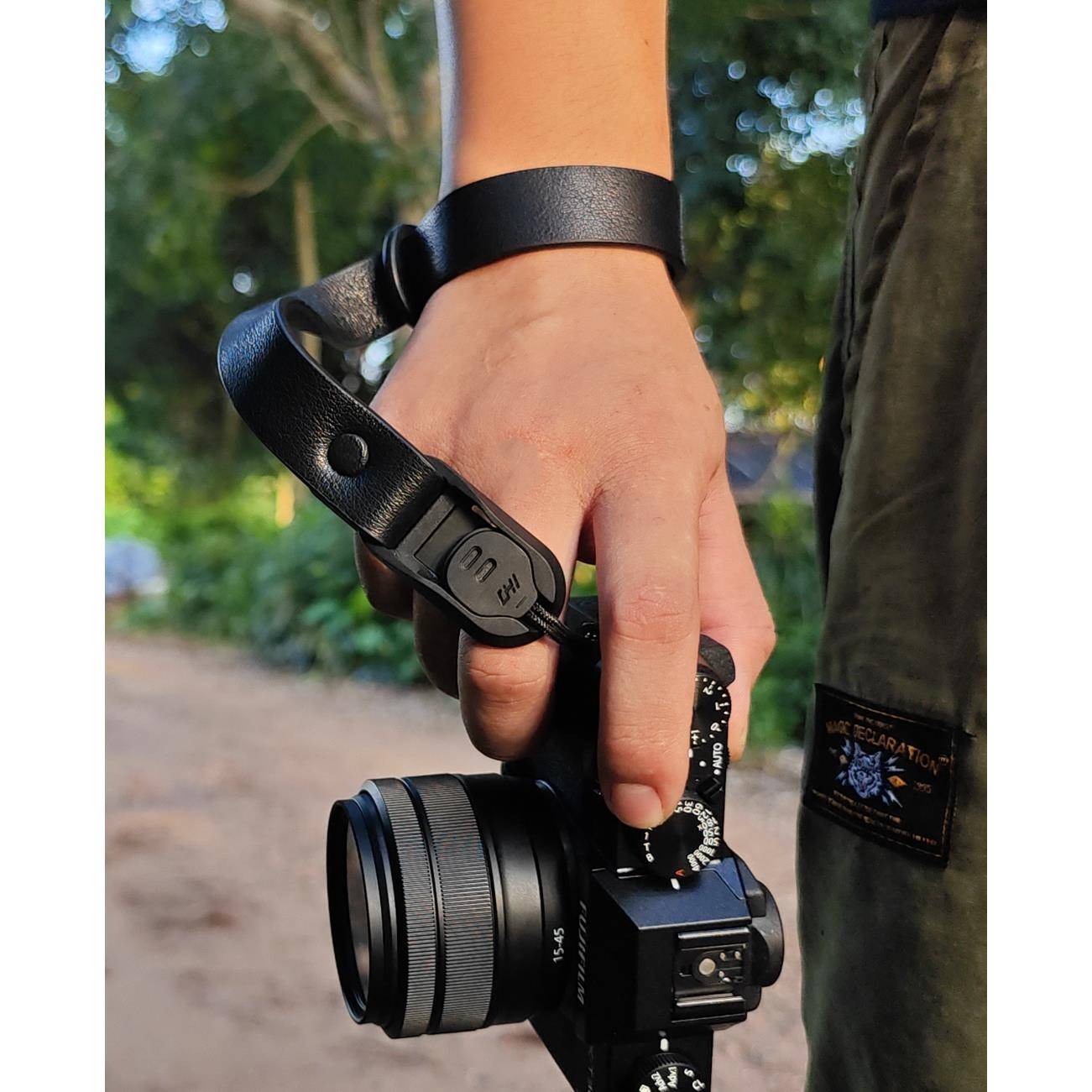 CHI磁吸快拆扣真皮相机护腕 软牛皮滑扣适用于 于单眼微单眼相机等相机