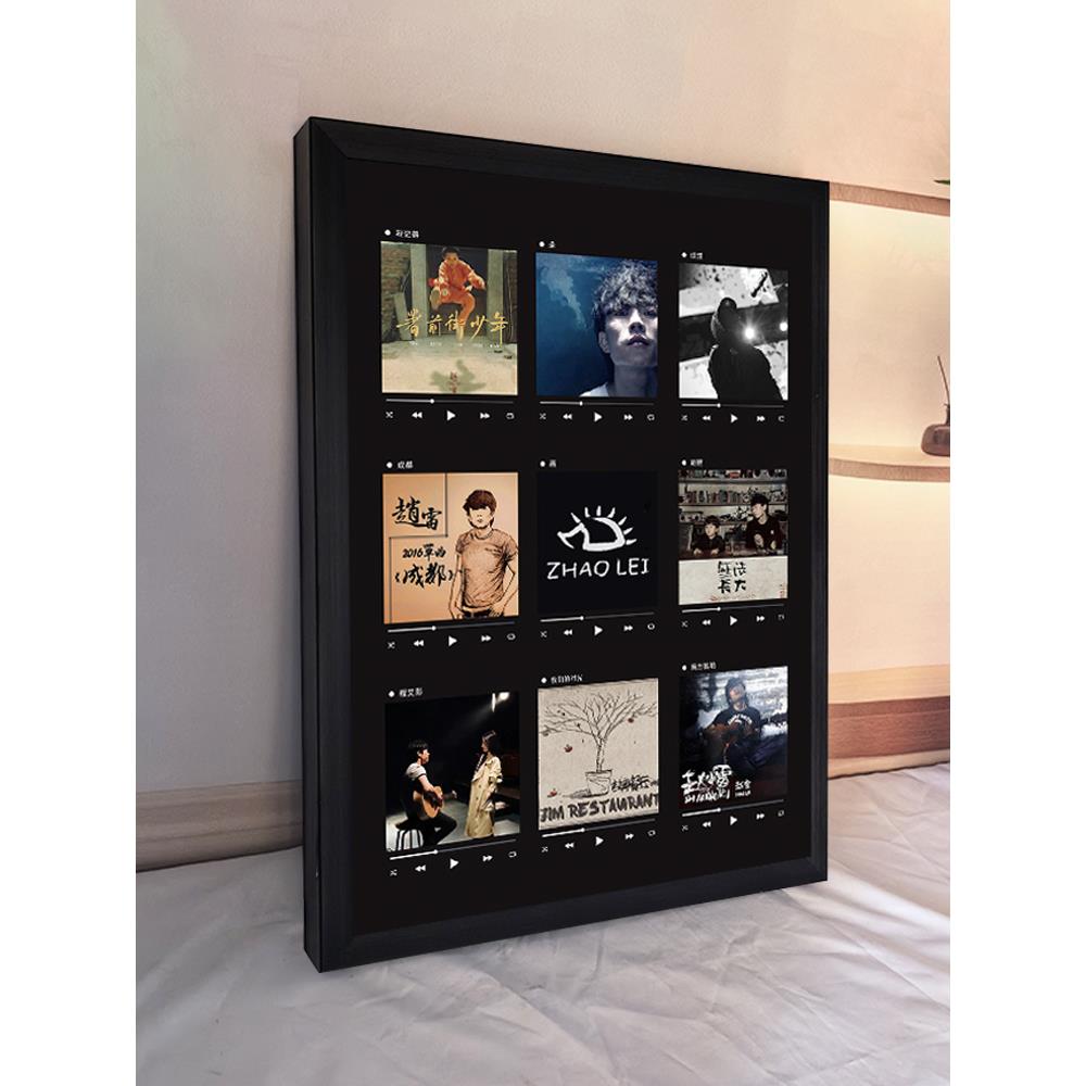 定制音乐相框照片墙nfc录音专辑封面唱歌按键播放歌曲生日礼物