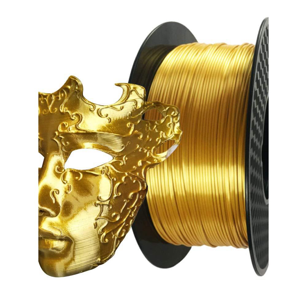 3d打印机耗材 丝绸pla 1.75mm 线材 1kg彷金 金属金 高光泽线材