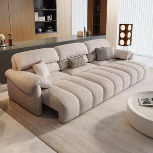 政府补贴猫抓布电动伸缩沙发床一体两用客厅大象耳朵意式功能沙发