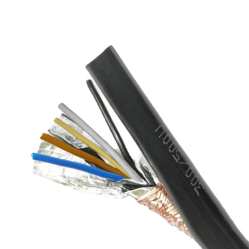 TRVVP高柔拖炼屏蔽电缆23 4 5 6 7 8 10多芯耐折耐油信号控制线