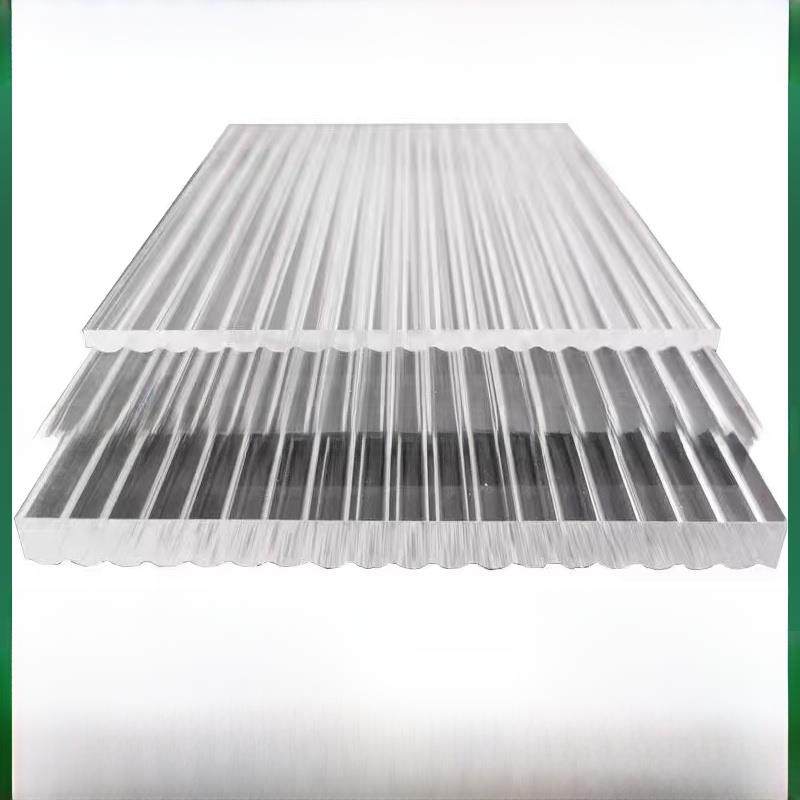 长虹亚克力板透明有机玻璃板磨砂石头纹水波纹隔断装饰整板条纹板