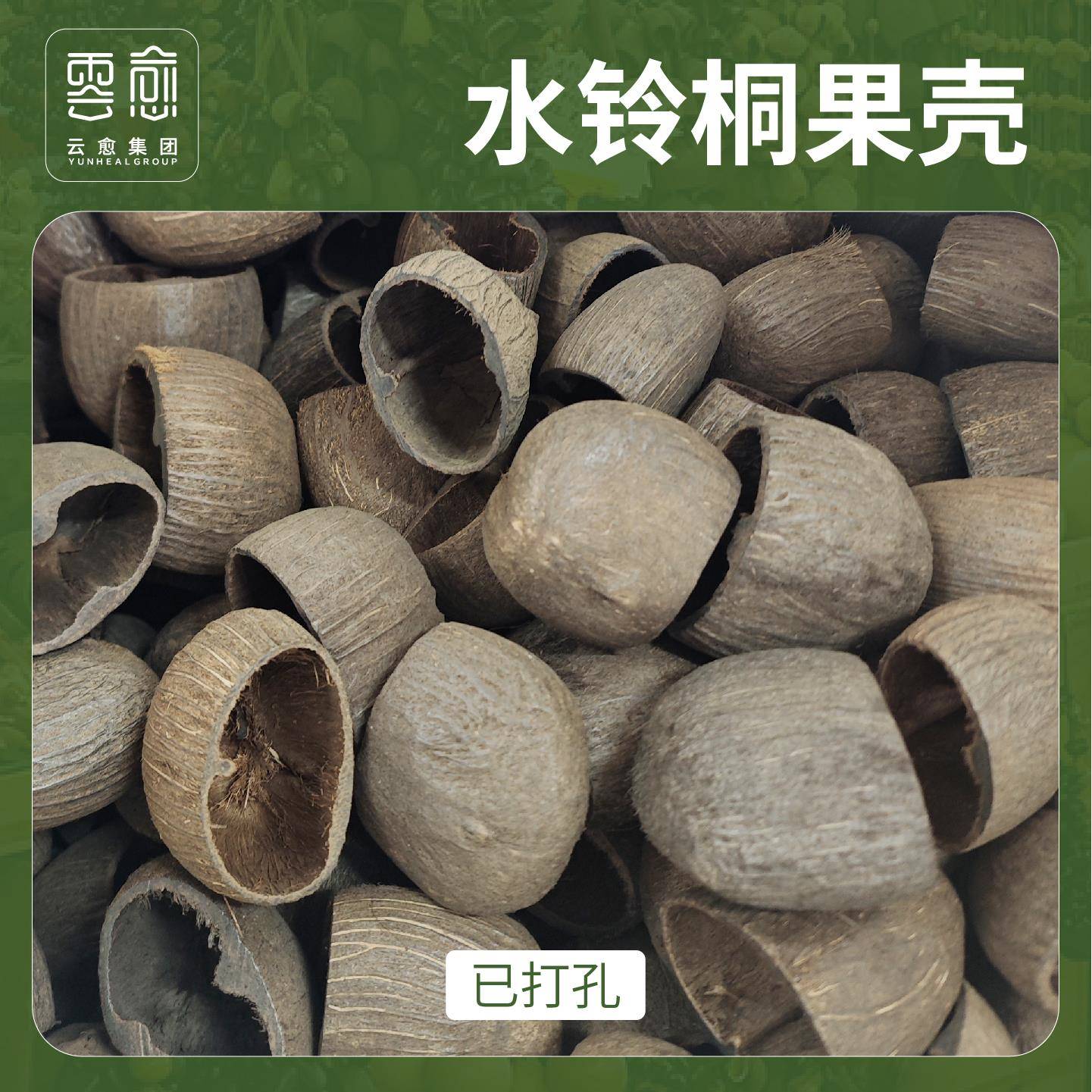 果壳风铃水铃铜diy果壳材料包果壳打孔椰壳水音疗愈音乐手摇铃