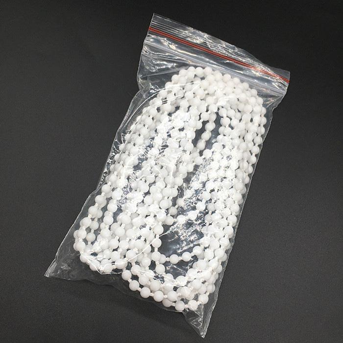 罗马帘卷帘白色拉珠密珠拉绳循环一圈无接口窗帘拉炼 炼 百叶帘升