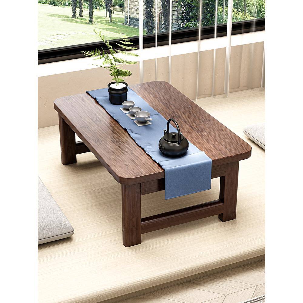 飘窗小桌子炕桌家用非实木榻榻米茶几折叠桌床上学习书桌电脑矮桌