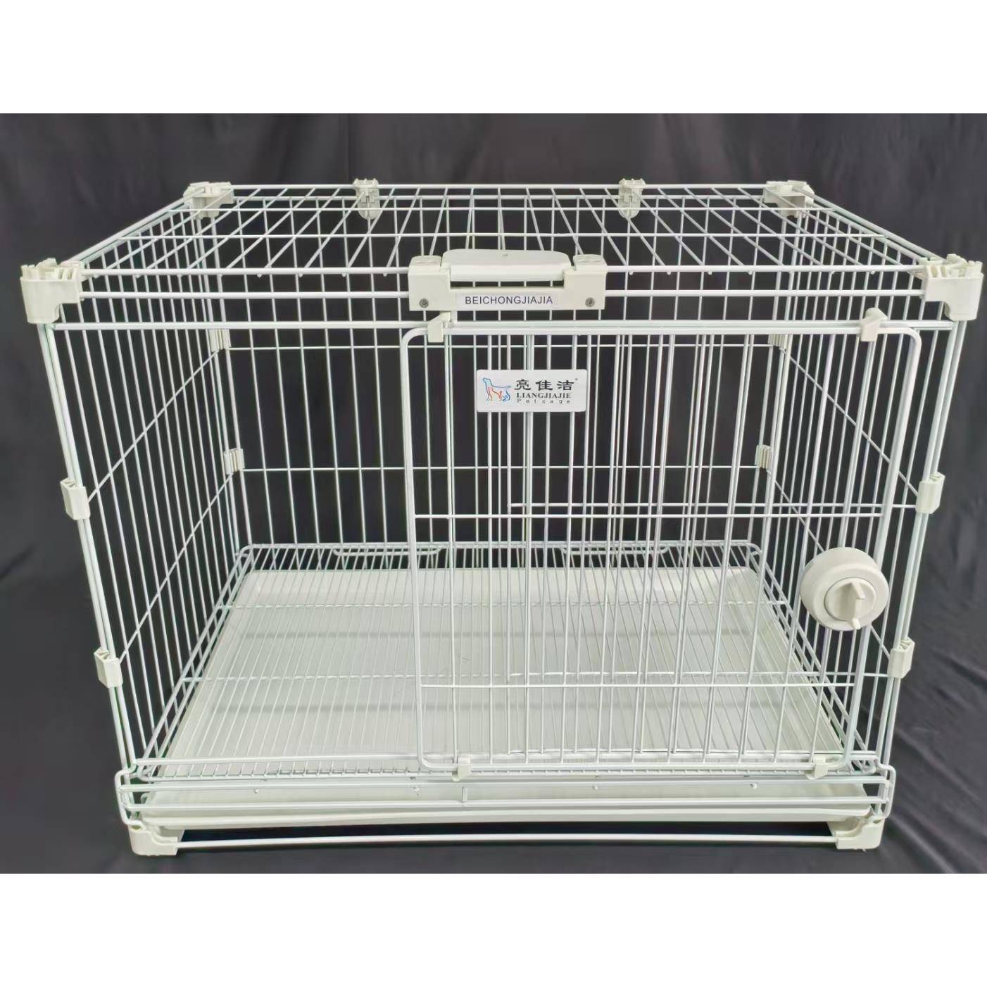 纳米漆圆线新款diy狗笼子亮佳洁中小型犬多功能多层宠物笼具加厚