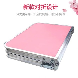 大货车桌子折叠户外便携铝合金房车载对折床上学习野餐摆摊长条桌