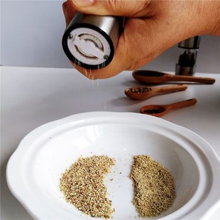 黑胡椒粒研磨器木质手动花椒研磨器海盐玫瑰红盐家用胡椒粉研磨器