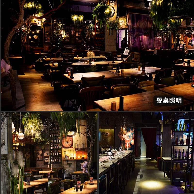 聚光射灯小角度嵌入式5度小光束角射灯防眩光酒吧餐桌聚焦天花灯