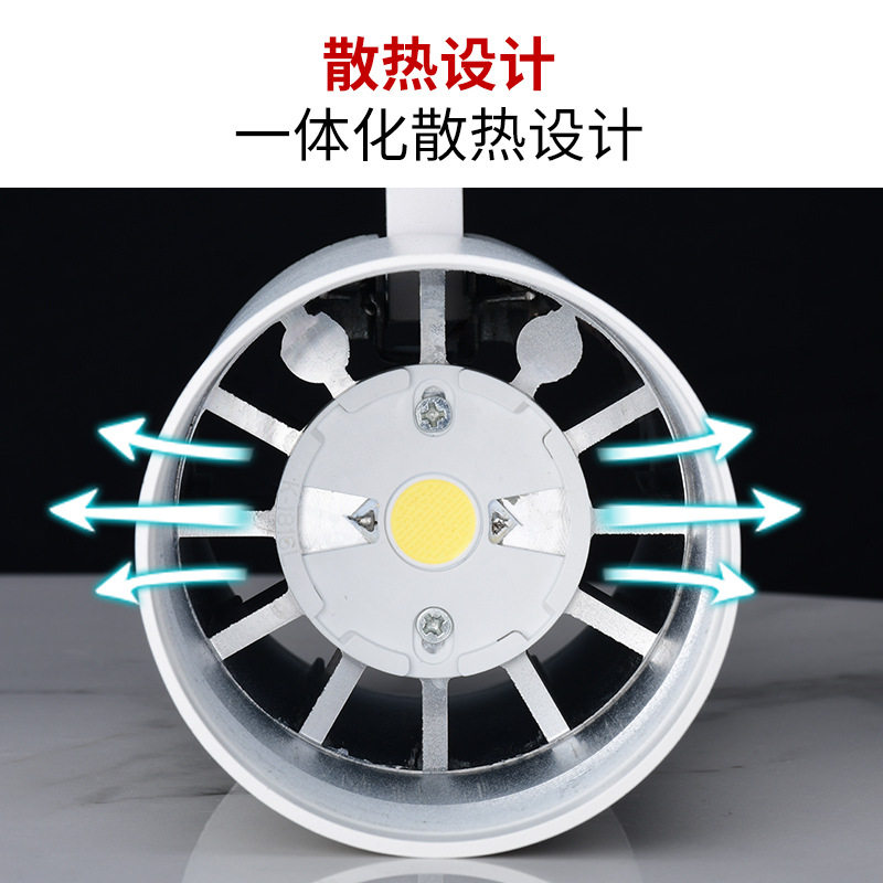 室内全光谱led多肉植物生长灯家用绿植物墙苗圃植物补光led轨道灯