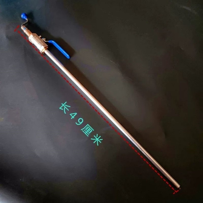 加厚球汽车轮胎加气杆真空胎充气嘴打气管子带压力表汽