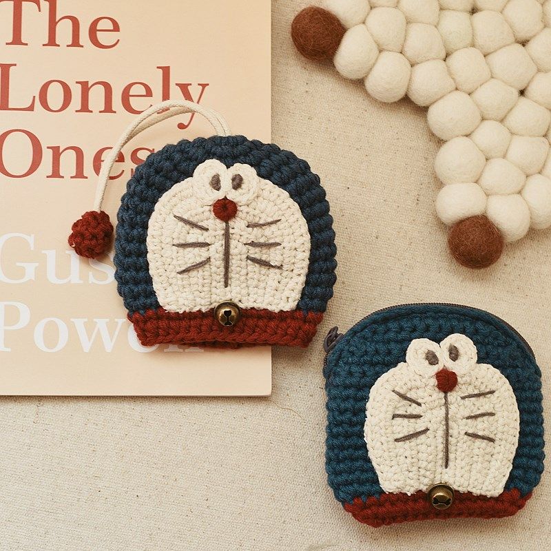 创意礼品个性潮手工毛线钩织成品零钱包卡通复古猫钥匙包抽拉式女,节庆用品/礼品,创意钥匙包,淘宝优惠券,粉丝福利购,淘宝优惠卷