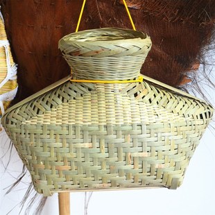 纯竹编鱼篓鱼护巴篓鳝鱼青蛙螃蟹田鸡单间背篓舞台道具