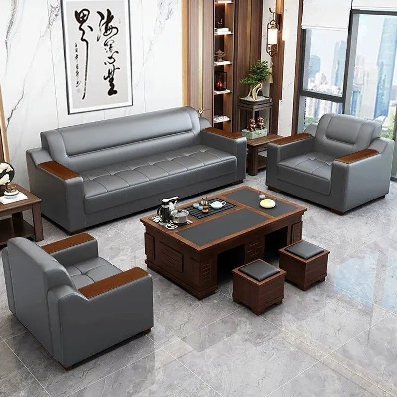 高档总裁办公室沙发现代茶几装商务接待室会客办公沙发,商业/办公家具,挡板/围挡,淘宝优惠券,粉丝福利购,淘宝优惠卷