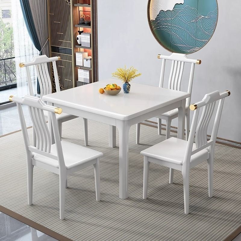 实木餐桌家用小户型四方桌正方形小方桌出租房阳台棋牌茶桌八仙桌