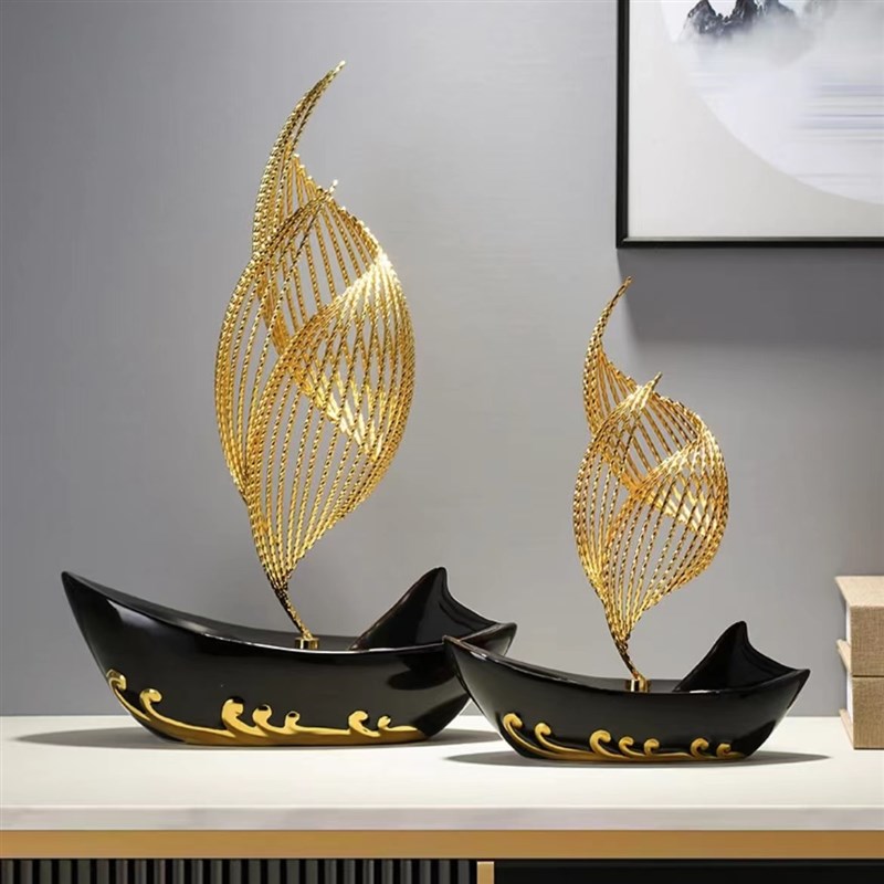 乘风破浪摆件创意家居客厅玄关酒柜电视柜办公室装饰品开业礼品