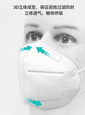 F金发 FF防尘口罩N9自吸过式防雾霾防飞沫口罩只