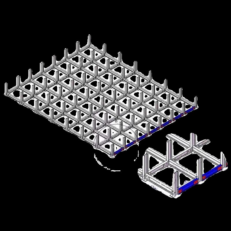 建筑钢筋堆放架工地标准化工字钢堆码材料堆放平台定型化摆放支架