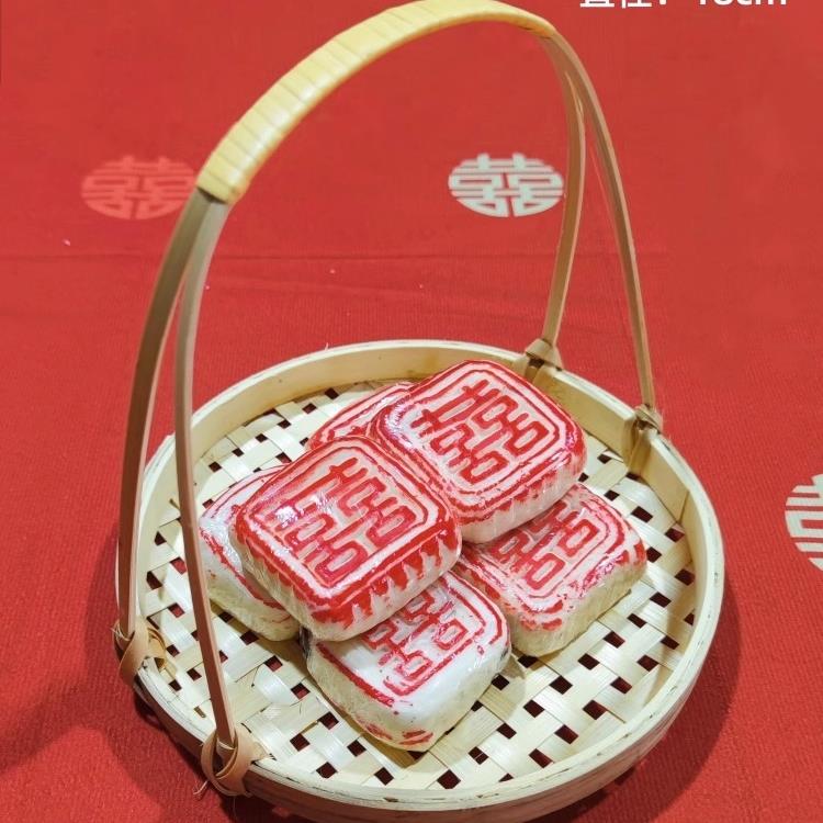 中式甜品台架木质托盘婚礼订婚宴点心糕点盘摆件喜饼结婚摆台布置