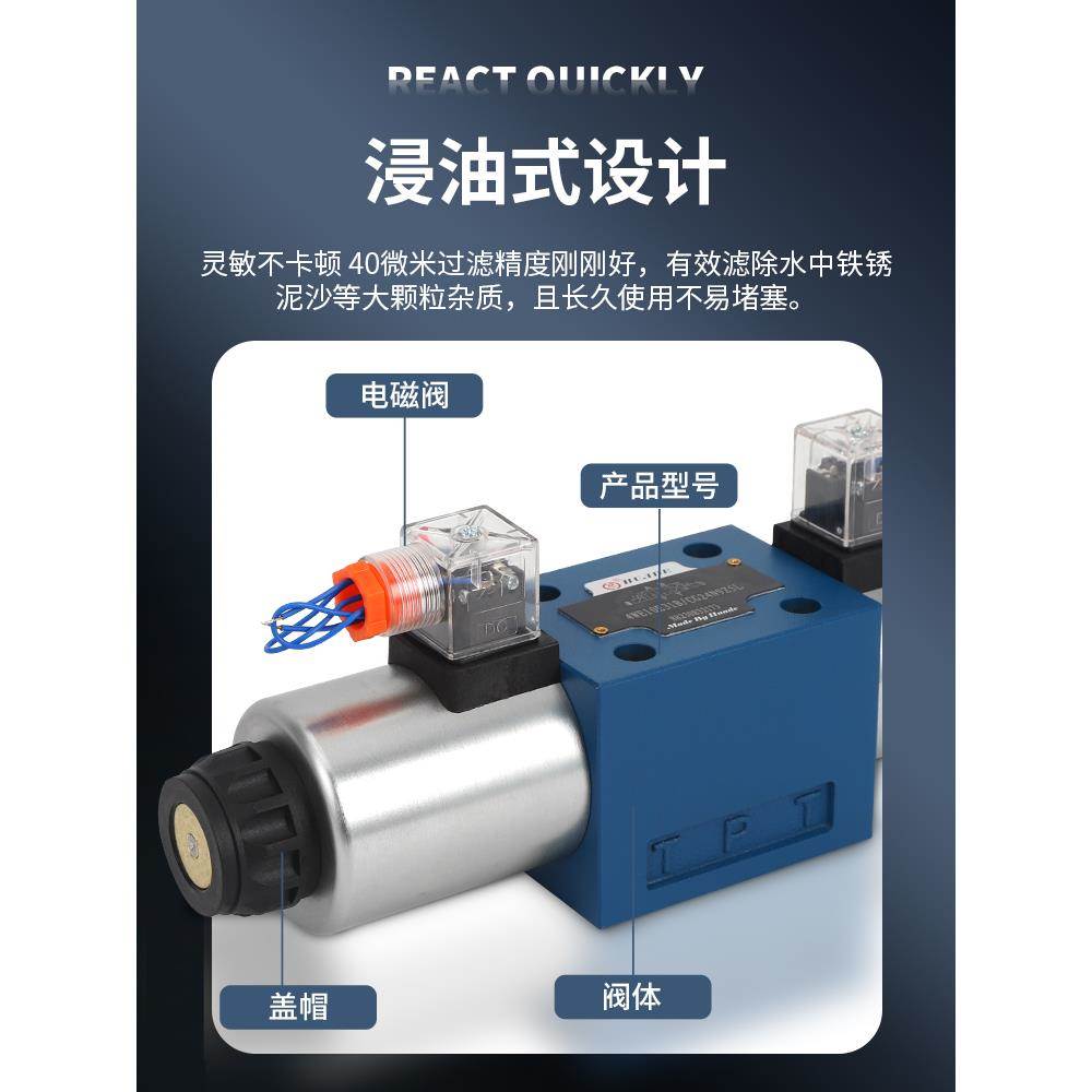 华德液压4WE10系列10E 10G 10H 31B CG24N9Z5L电磁阀 换向阀 双向