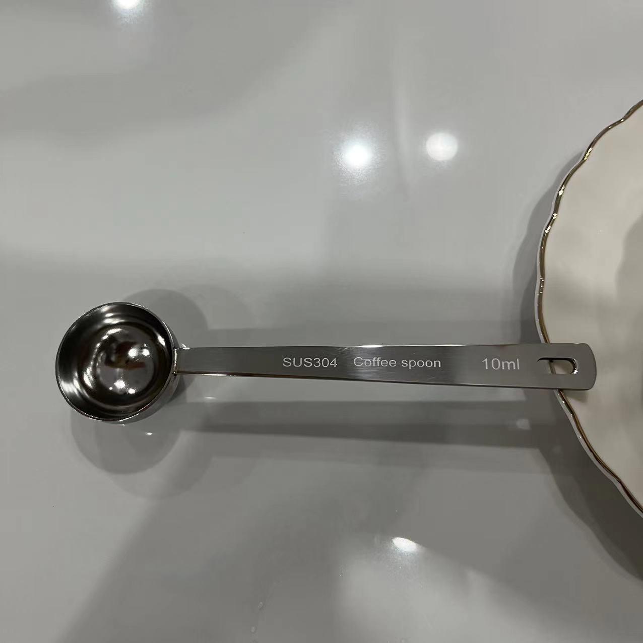 304不锈钢量勺10ml克数一体定量勺15奶粉勺25计量勺5盐勺20调味勺