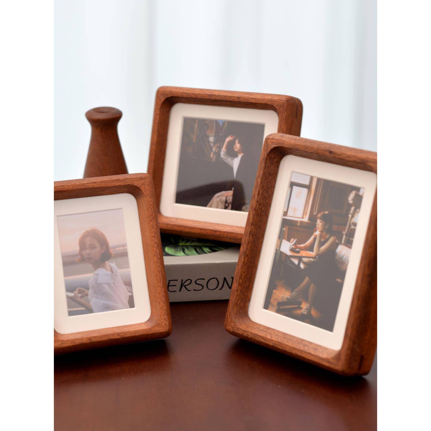 实木拍立得迷你小相框洗照片3寸照片框正方形5寸相片框4寸小摆台