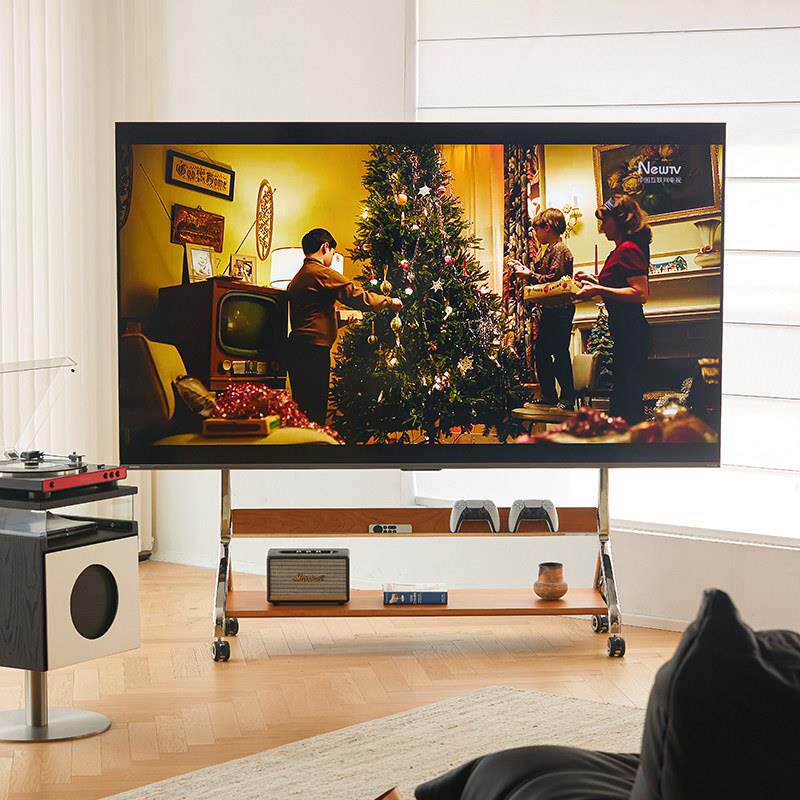 几宿家俱85寸电视移动支架落地支撑架电视客厅家用伸缩电视机挂架