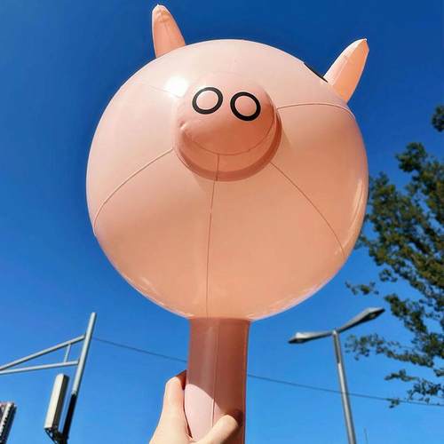 结婚接亲堵门游戏整人惩罚伴郎充气千吨锤狼牙棒大锤子拍照道具